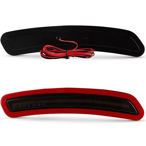 For 2020 2021 Toyota Supra Smoked LED Side Markers Corner Lights (Smoke Lens) (Amber Fronts) (Red Rears) DRL