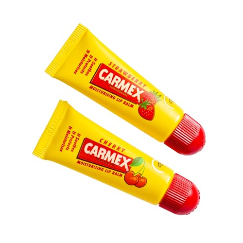 Carmex Lip Balm Tube Set, Cherry & Strawberry, 1 count (Pack of 2) - Image 2