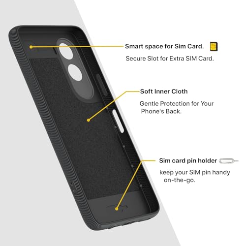 Image of Shockproof Case Compatible with Poco C85x 5G / Mi Redmi A7 Pro 5G | Full Camera Protection | TPU Flexible Back Cover for Poco C85x 5G / Mi Redmi A7 Pro 5G (Graphite Grey)