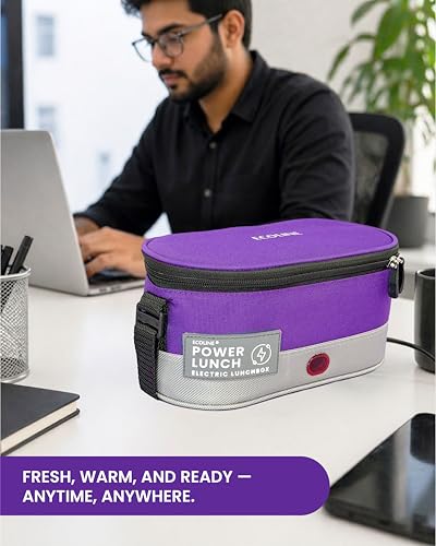 Image of Ecoline Q4, Electric Lunch Box,Capacity 1400ml (Purple)