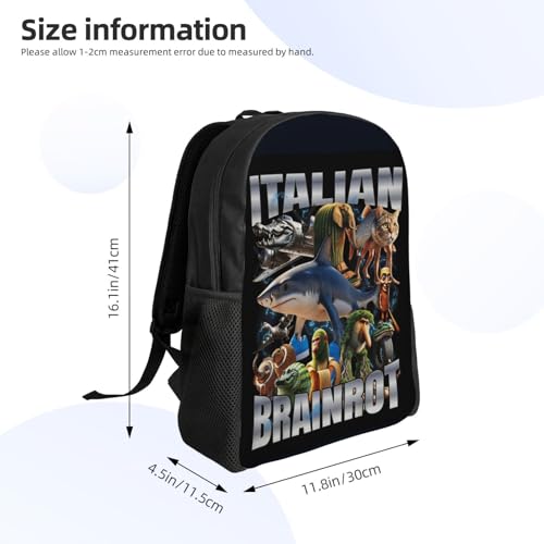 Primary Bookbag Funny Italian Brainrot’s Fashion Novel Italian Brainrot’s Game Backpacks For Daily Laptop Daypacks Gifts Rucksack4