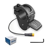 HUSETOO Electric Throttle 300X Thumb Throttle for 7/8inch 22mm Left and Right Handlebars 12v 24v 36v 48v 60v 72v Electric E-Bikes (M8 Waterproof Plug)