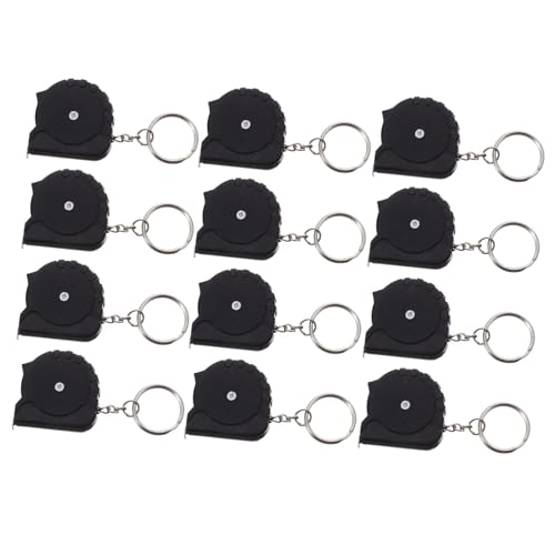 Cinta métrica retráctil mini para llavero 12 pcs miniatura 1
