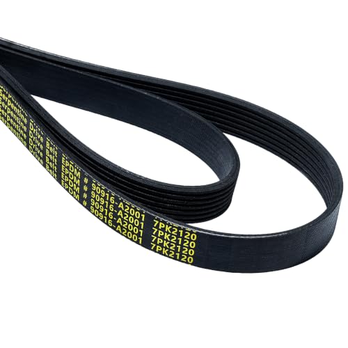 Image of 7PK2120 Serpentine Belt V-Ribbed Drive Belt for Toyota 05-19 Tacoma 6cyl,for 03-09 4Runner 6cyl,05-11 Tundra 6cyl,95-98 Range Rover 8Cyl,7K834