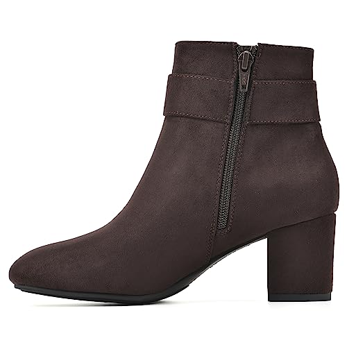 WHITE MOUNTAIN Women's Shoes Freckly Block Heel Bootie4