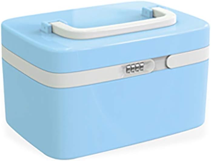 Amazon.co.jp KKYY コンビネーションロックメディシンキャビネット、独立したコンパートメント、施錠処方ピルケース、チャイルド