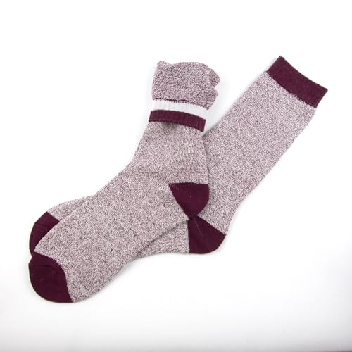 Men's Crew Marled Thermal Socks Size 10-13, 6 Pack3