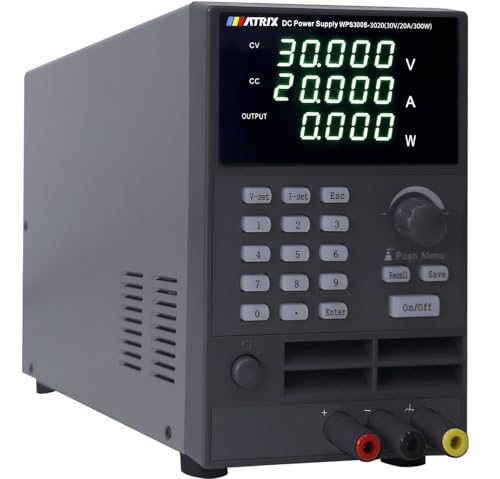 Image of MATRIX Wide Range Programmable DC Power Supply WPS300S-30-20, 30V 20A 300W, Switching Adjustable Bench Power Supply 1mV /0.1mA Resolution,List Output,OCP OVP for Lab, Electronic Repair, School Teaching