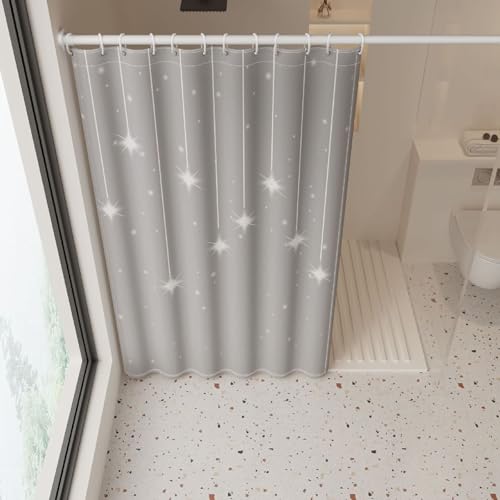 Rideau de douche polyester anti-éclaboussures pour sol toujours sec - 4