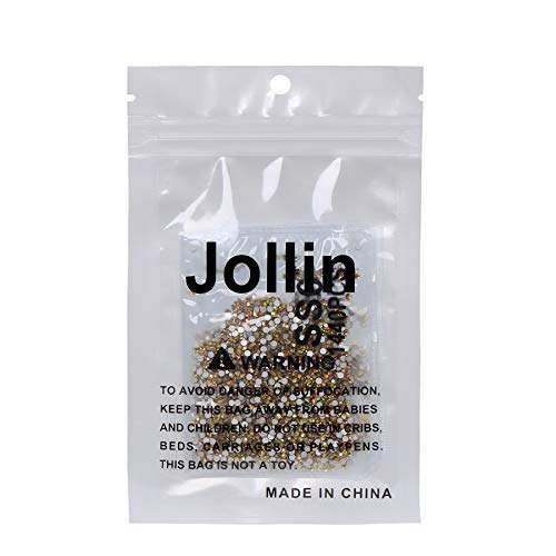 Image of 2880 Pieces Flatback Rhinestones Glue Fix Crystal Glass Diamantes Gems for Crafting Nail Art Crafts Decorations Clothes Shoes 2.0 mm (ss6, Metallic Sunshine)