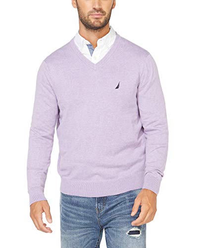 Nautica Men's Navtech Jersey Sweater, Viola Heather, X-Small