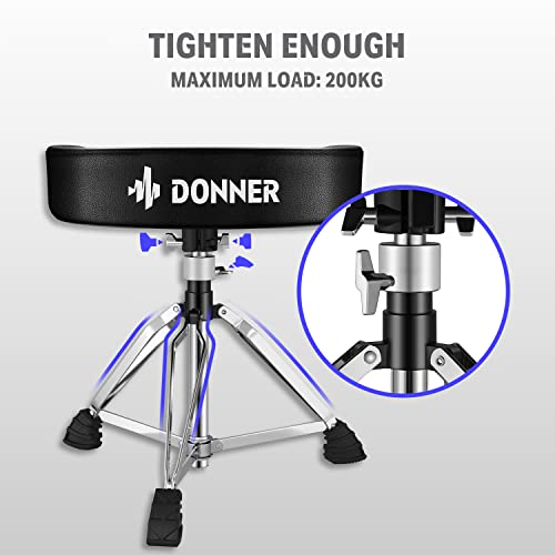 Donner Tabouret de Tambour Réglable, Chaise de Tambour Rembourrée en Style de Moto pour Spectacle de Musique - Les Beatles, Paul McCartney, John Lennon, RIngo Starr, George Harrison Donner Tabouret de Tambour Réglable, Chaise de Tambour Rembourrée en Style de Moto pour Spectacle de Musique – Image 4