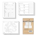 LARGE PRINT Genealogy Charts and Forms Kit (30 Sheets) | Includes 10 Pedigree Charts, 10 Fan Charts, and 10 Family Group Sheets