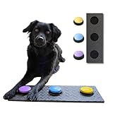 Fetchware Buzzer Set für Hunde - 3 Aufnahme Buzzer mit Anti-Rutsch-Matte, Talking Dog Buttons für Training und bessere Kommunikation, Hundespielzeug interaktiv