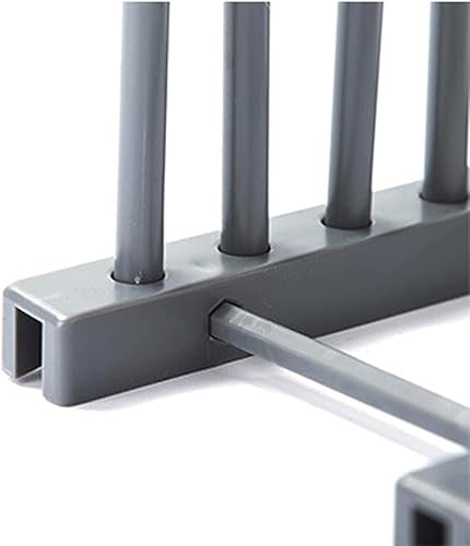 Miniatura 3 de Teensery 2 piezas de plástico escurridor desmontable para platos, olla, taza, tapa, soporte de almacenamiento para secado para gabinete de cocina