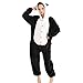 Produktbild misslight Einhorn Pyjama Damen Jumpsuits Tieroutfit Tierkostüme Schlafanzug Tier Sleepsuit mit Einhorn Kostüme Festival tauglich Erwachsene (L, Panda)