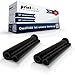 2x Compatibile Thermo-Transfer-Rollen per Philips PFA322 Magic 2 2Dect 2Kala 2Memo 2Primo 2Voice 2VOX 2X 2Xalio PPF411 PPF441 PPF456 PFA321 Ttr Black Nero Confezione Doppia - Office Stampa Serie