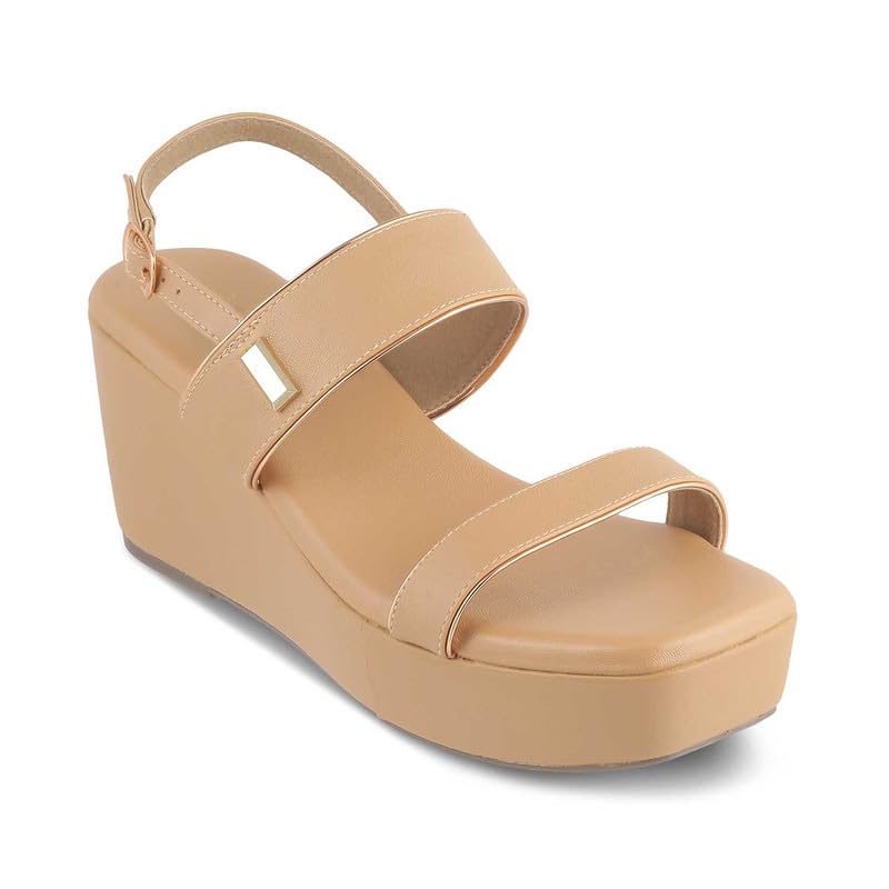 tresmode 240-TOMETEOR BEIGE WOMEN DRESS WEDGE SANDALS EU/37 UK/4 (B0CWV8X1NV) Amazon Price History, Amazon Price Tracker