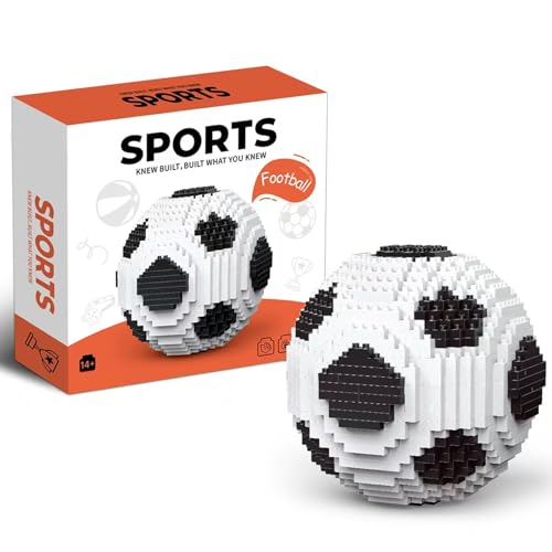 Fußball Baustein Kit,Miniatur 3D Fußball Bildungsspielzeug,850 Teile STEM Football Bausteine Home Dekorationen,Sportball Konstruktionsspielzeug Kreative Geschenke für Jungen und Mädchen Alter 14+ Fußball Baustein Kit,Miniatur 3D Fußball Bildungsspielzeug,850 Teile STEM Football Bausteine Home Dekorationen,Sportball Konstruktionsspielzeug Kreative Geschenke für Jungen und Mädchen Alter 14+
