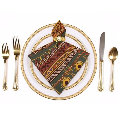 Servilletas de tela con patrón africano 4 unidades miniatura 3