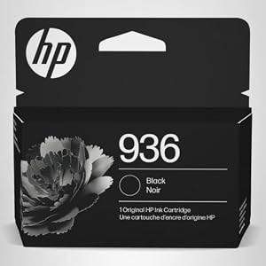 Cartucho de tinta negro HP 936 | Funciona con OfficeJet 9120, OfficeJet Pro 9110, 9120, 9130 Series, Wide Format 9730 | Apto para tinta instantánea | 4S6V2LN