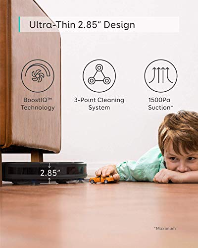 Image of eufy by Anker, BoostIQ RoboVac 12, Robot Vacuum Cleaner, Upgraded, Super-Thin, 1500Pa Strong Suction, Quiet, Self-Charging Robotic Vacuum Cleaner, Cleans Hard Floors to Medium-Pile Carpets