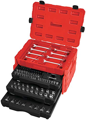 CRAFTSMAN CMMT45300 232-Piece Standard (SAE) and Metric Combination Polished Chrome Mechanics Tool Set