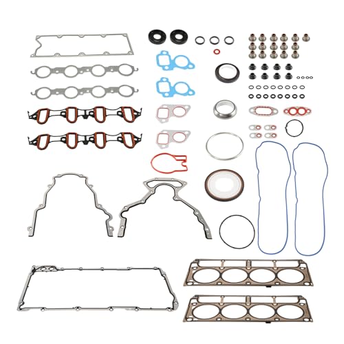 Image of KAX Engine Cylinder Head Gasket Set Compatible with Chevy Silverado 1500 Classic Tahoe Suburban 1500 Avalanche Express, GMC Sierra Yukon XL 1500 Savana 4.8L 5.3L, Head Gasket Kit, OE# HS26191PT CS9284