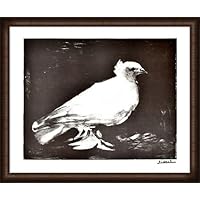 Amazon.co.jp: ポスター パブロ ピカソ 鳩 1949 額装品 ウッド