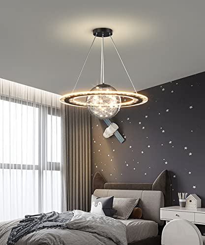 Planet dimmable pendant lampe FANDIAO lustre boule de verre chambre enfant