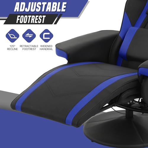Gaming-Recliner-Video-Game-Chair-Single-Sofa-Chair-Leather-Recliner-Chair-with-Cup-Holder-Lumbar-Support-Adjustable-Footrest-Padded-Cushion-Backrest-Gaming-Couch-for-Adults Gaming Recliner Video Game Chair Single Sofa Chair Leather Recliner Chair with Cup Holder Lumbar Support Adjustable Footrest Padded Cushion Backrest Gaming Couch for Adults