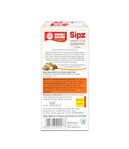Image of Wagh Bakri Instant Tea Premix Combo, 168 Grams, Ginger Powder (Pack of 3)