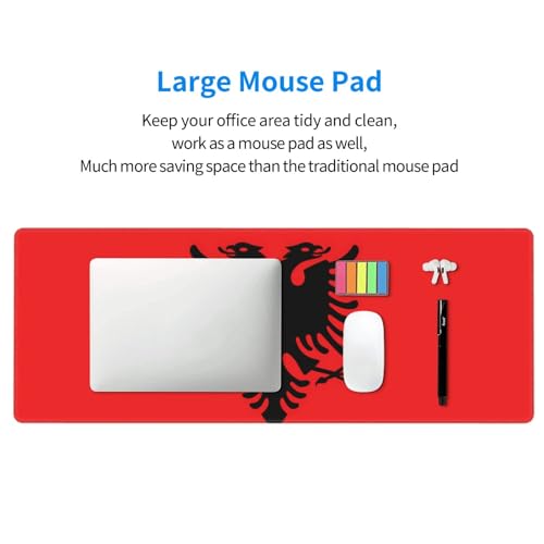 Tapis de bureau drapeau albanais idéal pour le télétravail - 7