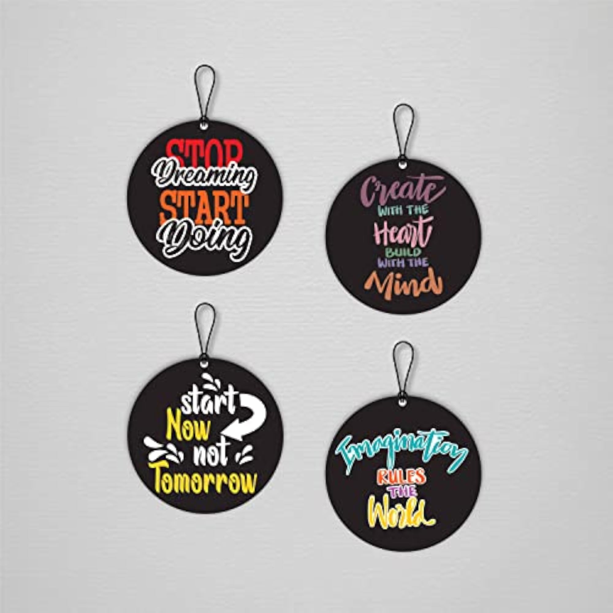 Inspirational Quotes MDF Wall Hanging Decor Plate