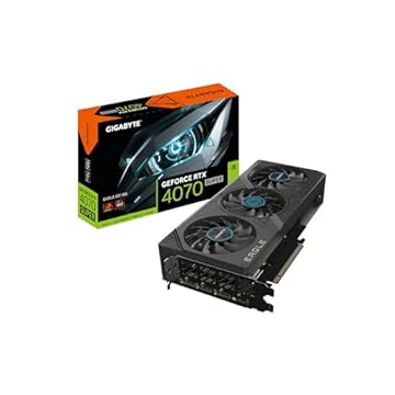 GIGABYTE Placa de vídeo GeForce RTX 4070 Super Eagle OC 12G, 3 ventoinhas WINDFORCE, placa de vídeo GDDR6X de 192 bits de 12 GB, GV-N407SEAGLE OC-12GD