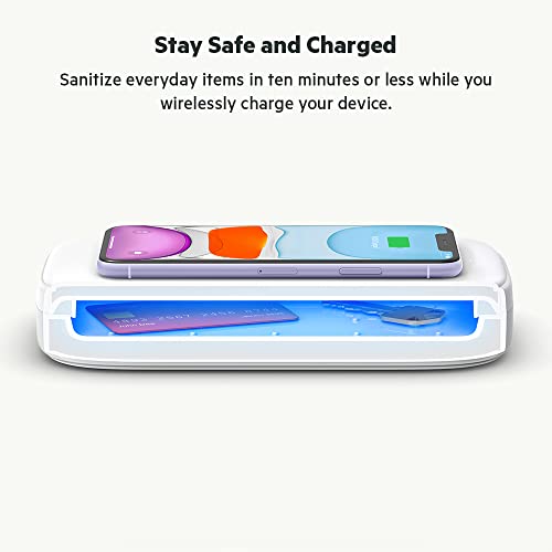 Belkin Uv Sanitizer For Phone + Wireless Charger (Fast Wireless Charging, Cleans Phones, Keys, Credit Cards, Rings More) #TOP2