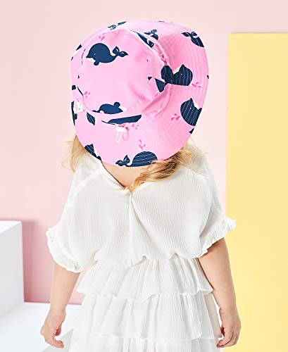 Image of Home Prefer UPF50+ Wide Brim Sun Hat Boys Girls Sun Protection Hat Zoo Beach Swim Safari Bucket Hat for Baby Toddler Kid