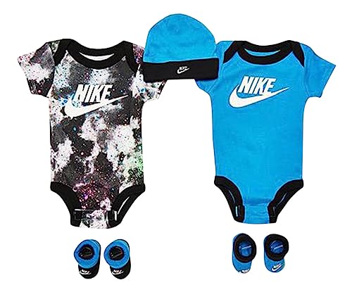 Image of Nike 5Pc Aop Tie Dye Set Infant/Toddler Clothing Set Size 0-6M, Color: Photo Blue-Blue (NN0794BE1)