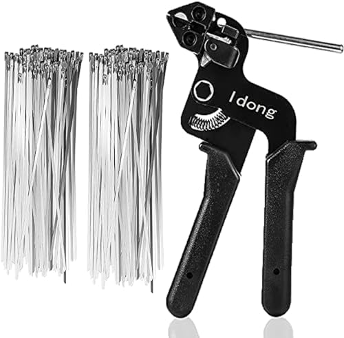 KATSU Tools Nylon Plastic Cable Tie Gun, Professional Cable Tie