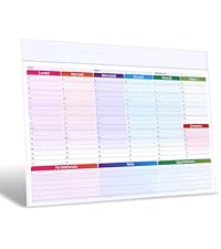 Planner Settimanale Da Tavolo A3 - 52 Fogli Senza Date, Per Organizzazione 2024/2025 - Foto 2