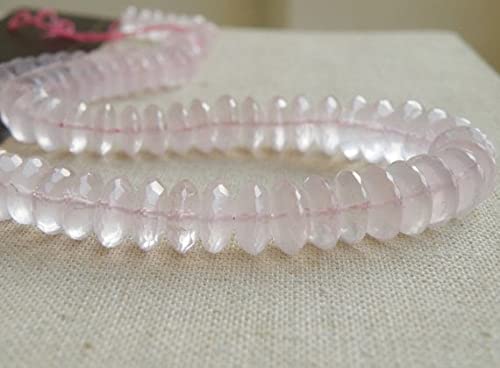 Quartz rose en perle rondelle 9mm pour façonner un bijou chargé d'amour et de douceur