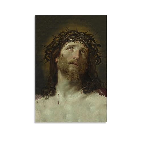 Impression sur toile tête du Christ de Guido Reni 60x90 cm decoration murale
