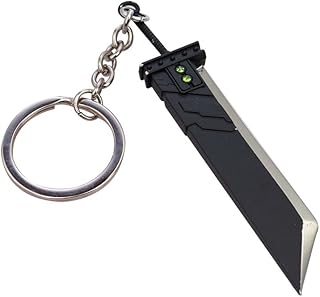 Evere FF7 Remake Keychain - 3.9 inch Key Charm Game Accessory