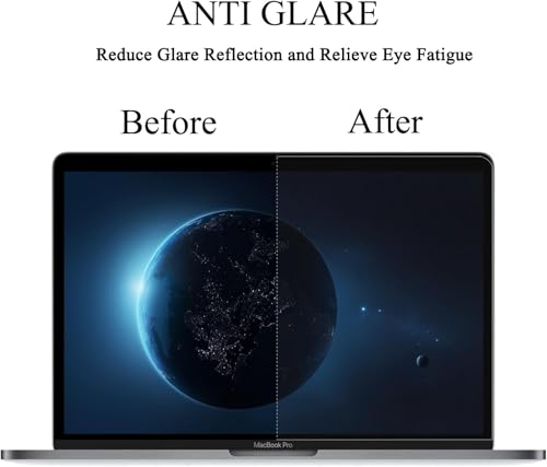 Image of 13 Inch MacBook Air M1 Chip /MacBook Pro 13 M1 M2 Chip, 9H Screen Film Guard for Mac Air 13 (2020-2018) / Mac Pro 13 (2022-2016), Glossy Clear