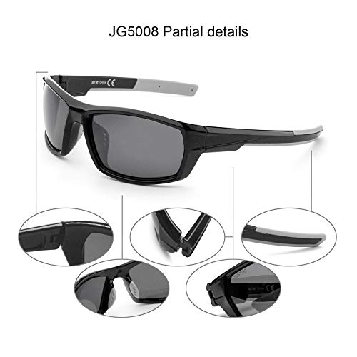 JUST GO Men's Polarized Lens Sports Sunglasses3