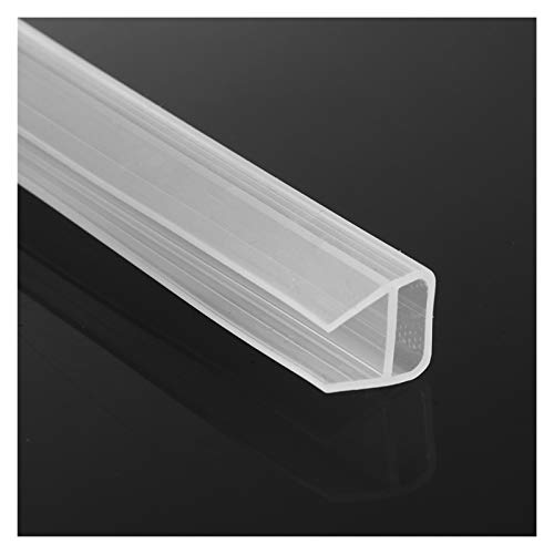 Zkenshan-Weather Stripping Seal 1M 6-12mm F U H Shape Glass Door Sealing Strips, For Bathroom Screen Window Glass Door Weatherstrip, Glass Door Seal Strip Stop Shower Leaks ( Color : U Shape 8mm )