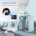 KAZNTCC Fingerprint Time Clocks for Employees Small Business with Finger Scan and PIN Punching in One, NO Monthly Fee Deduct Lunch Time Edit Missing Punches
