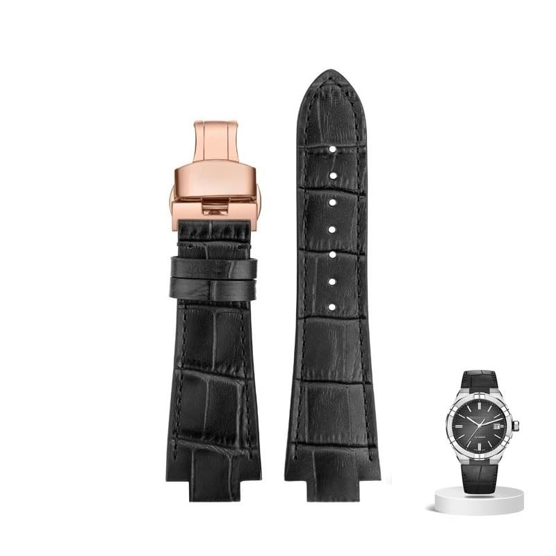 Bracelet de montre en cuir pour AIKON AI6008 AI6038 AI6058 par YCQYM