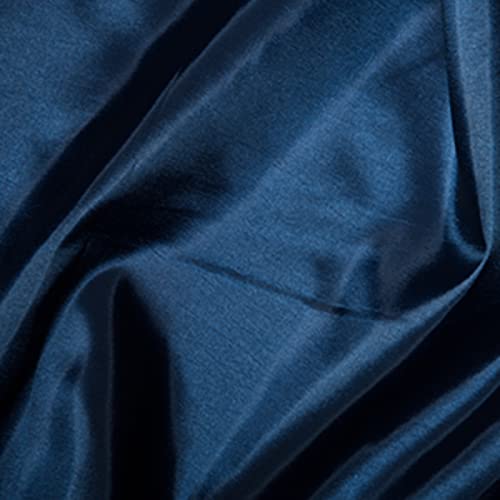 Tissu taffetas de soie bleu marine pour robe de soirée chic et décoration de table de fête