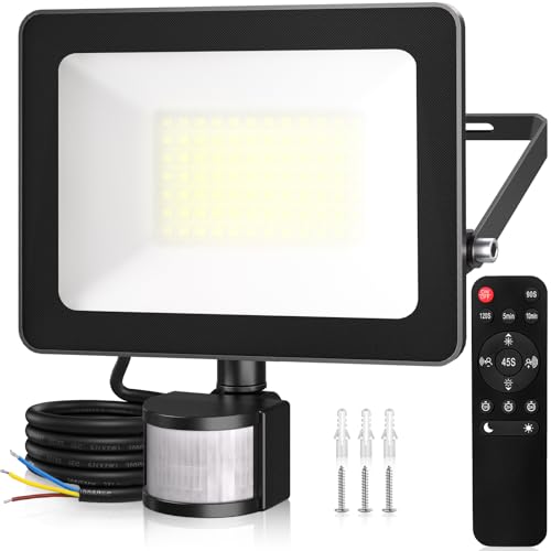 Linke 60W Outdoor Security LED Floodlights with Motion Sensor